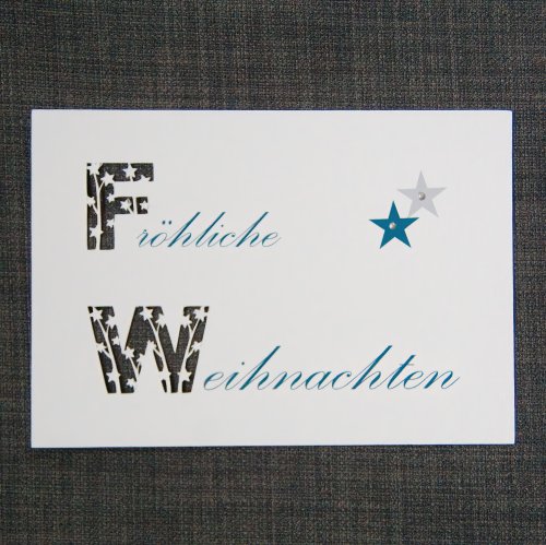 Fröhliche Weihnachten ausgeschnitten