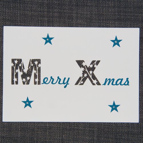 Merry X-mas ausgeschnitten
