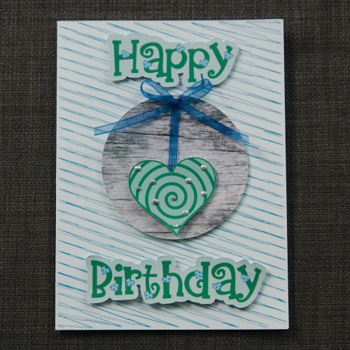 Happy Birthday hängendes Herz