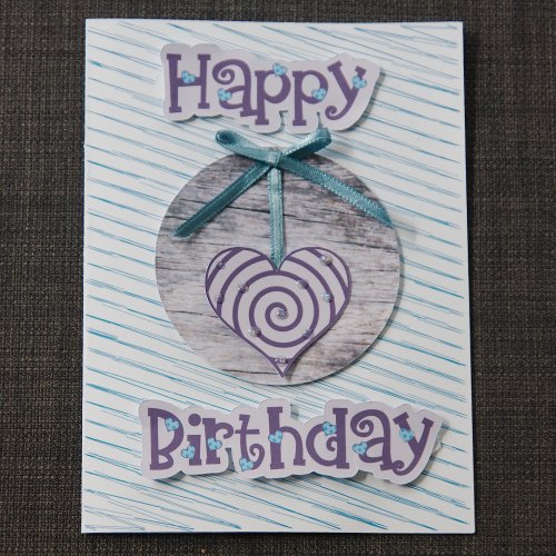Happy Birthday hängendes Herz
