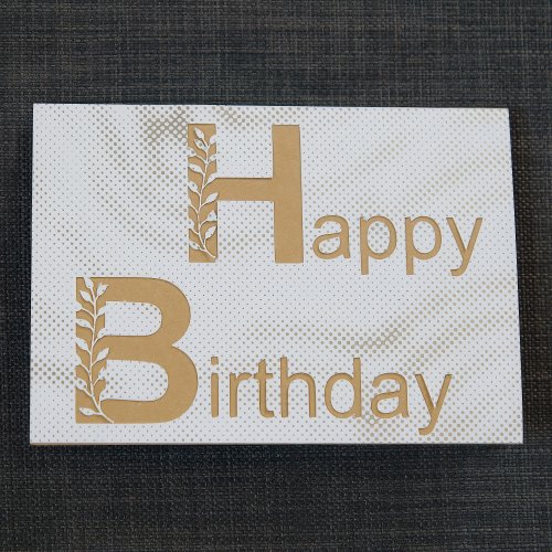 Happy Birthday kleine Blätter