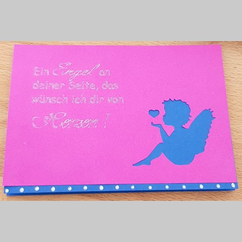 Engel mit Spruch