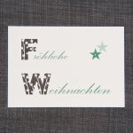 Fröhliche Weihnachten ausgeschnitten