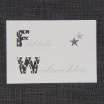 Fröhliche Weihnachten ausgeschnitten