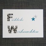Fröhliche Weihnachten ausgeschnitten