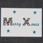 Merry X-mas ausgeschnitten