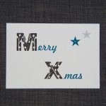 Merry X-mas ausgeschnitten