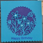 Happy Birthday Blume klein